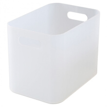 无印良品（MUJI） 聚丙烯化妆盒 半透明约150x22...